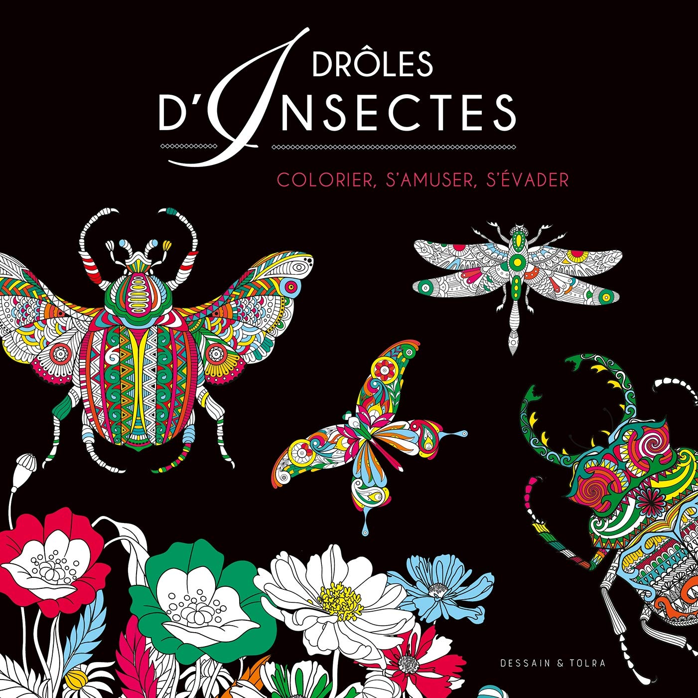Coloriage Black - Drôles d'insectes book