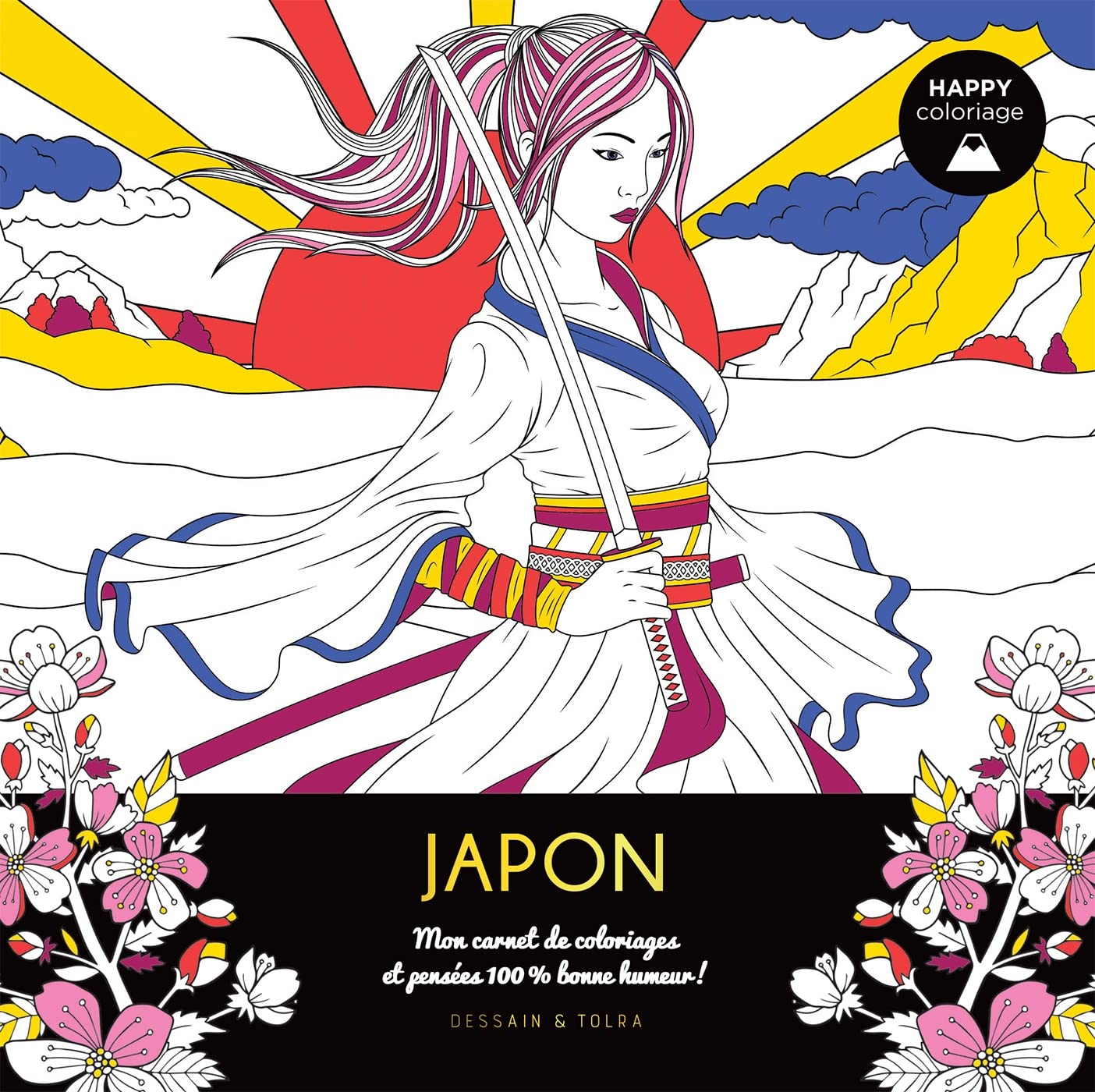 Happy coloriage Japon book