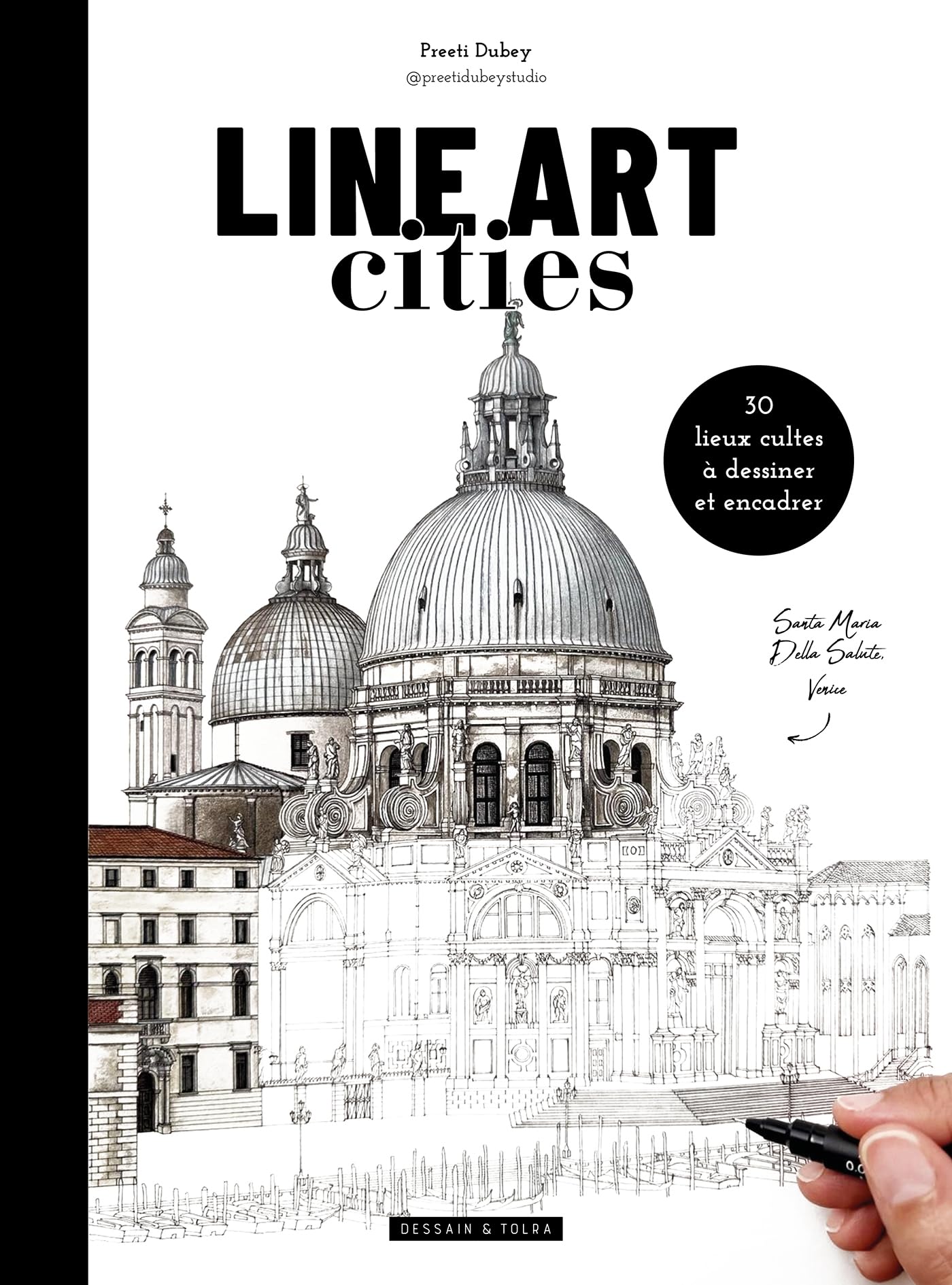 Line Art Cities: 30 lieux cultes à dessiner et encadrer book