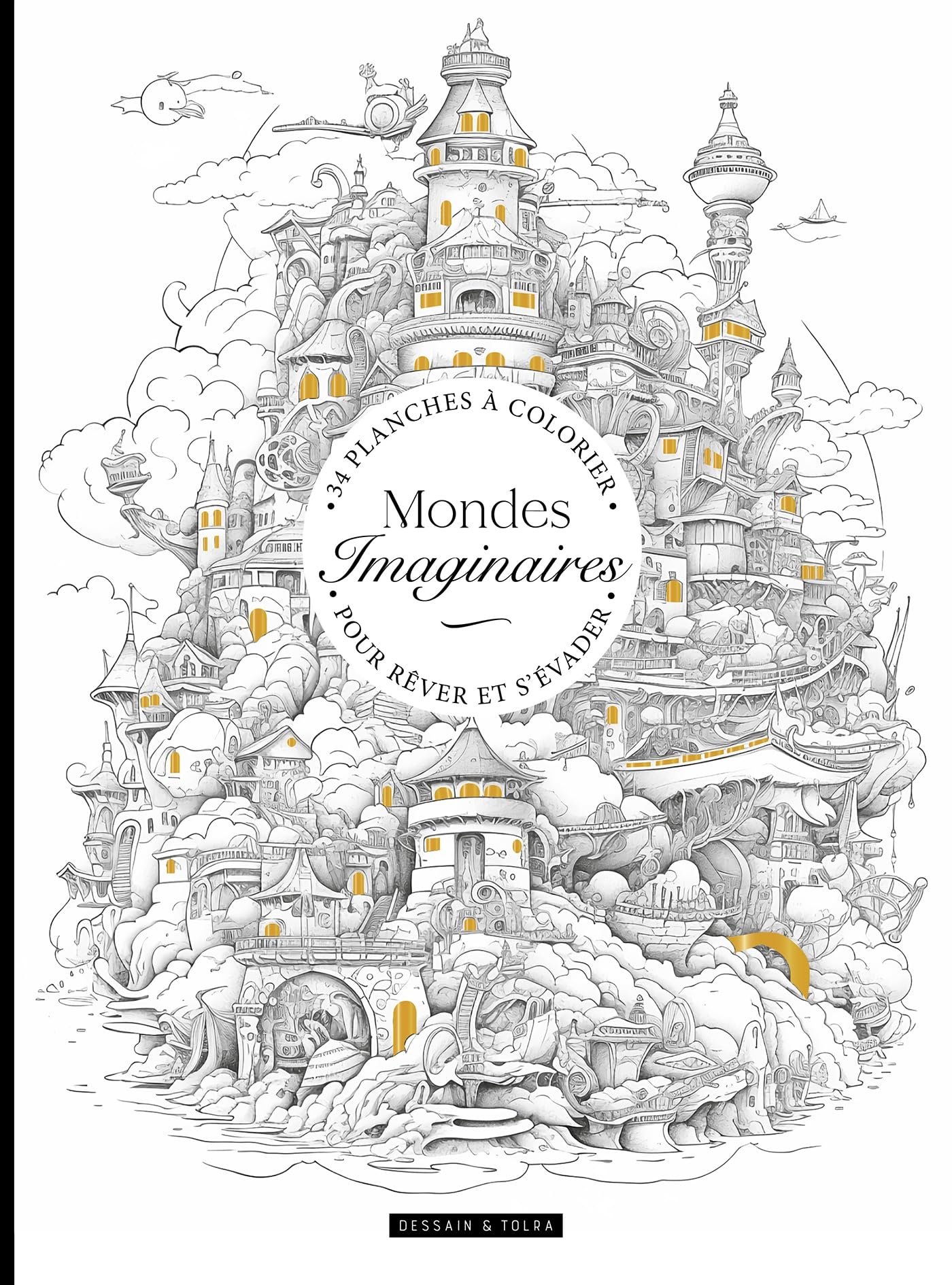 Mondes imaginaires: 34 planches à colorier pour rêver et s'évader Leisure, Home & Garden