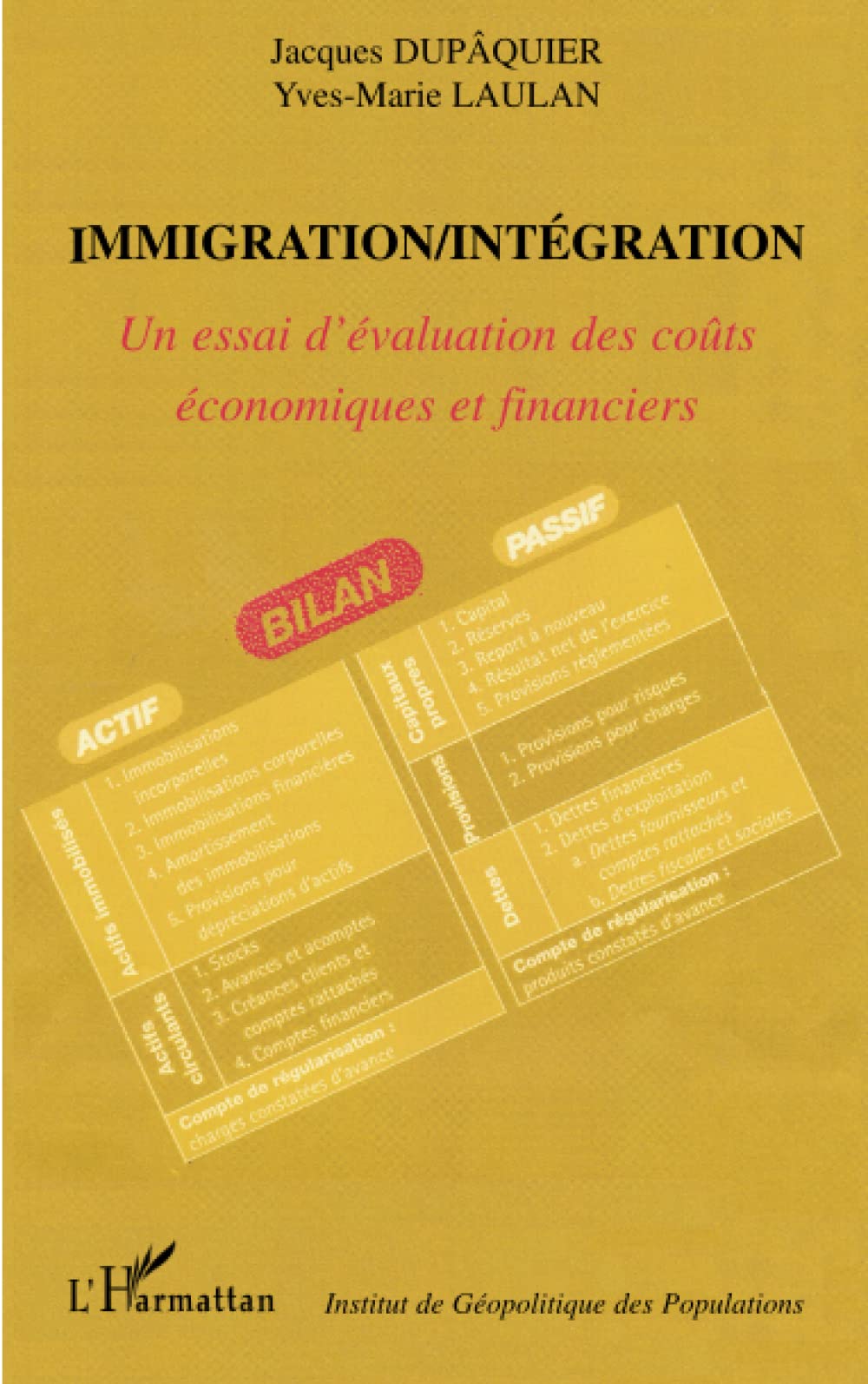 Immigration/Intégration: Un essai d'évaluation des coûts économiques et financiers book