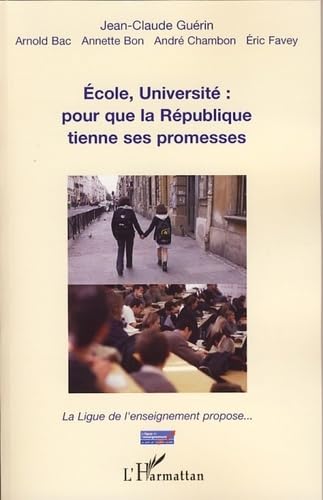 Ecole, université: pour que la République tienne ses promesses book