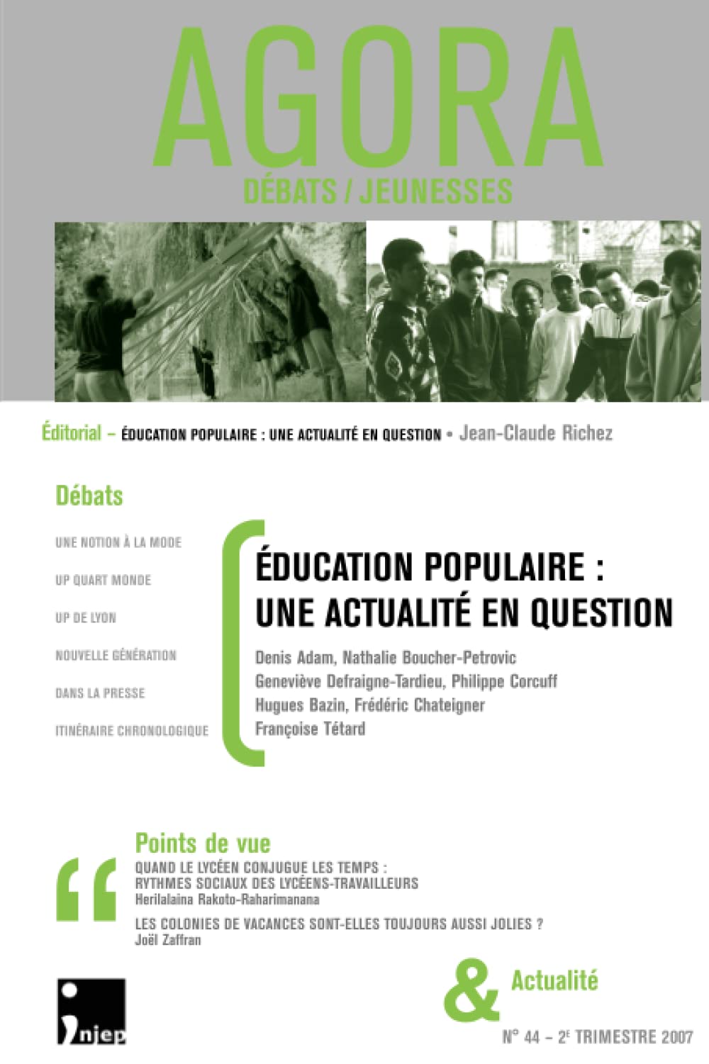 Education populaire : une actualité en question Education & Training