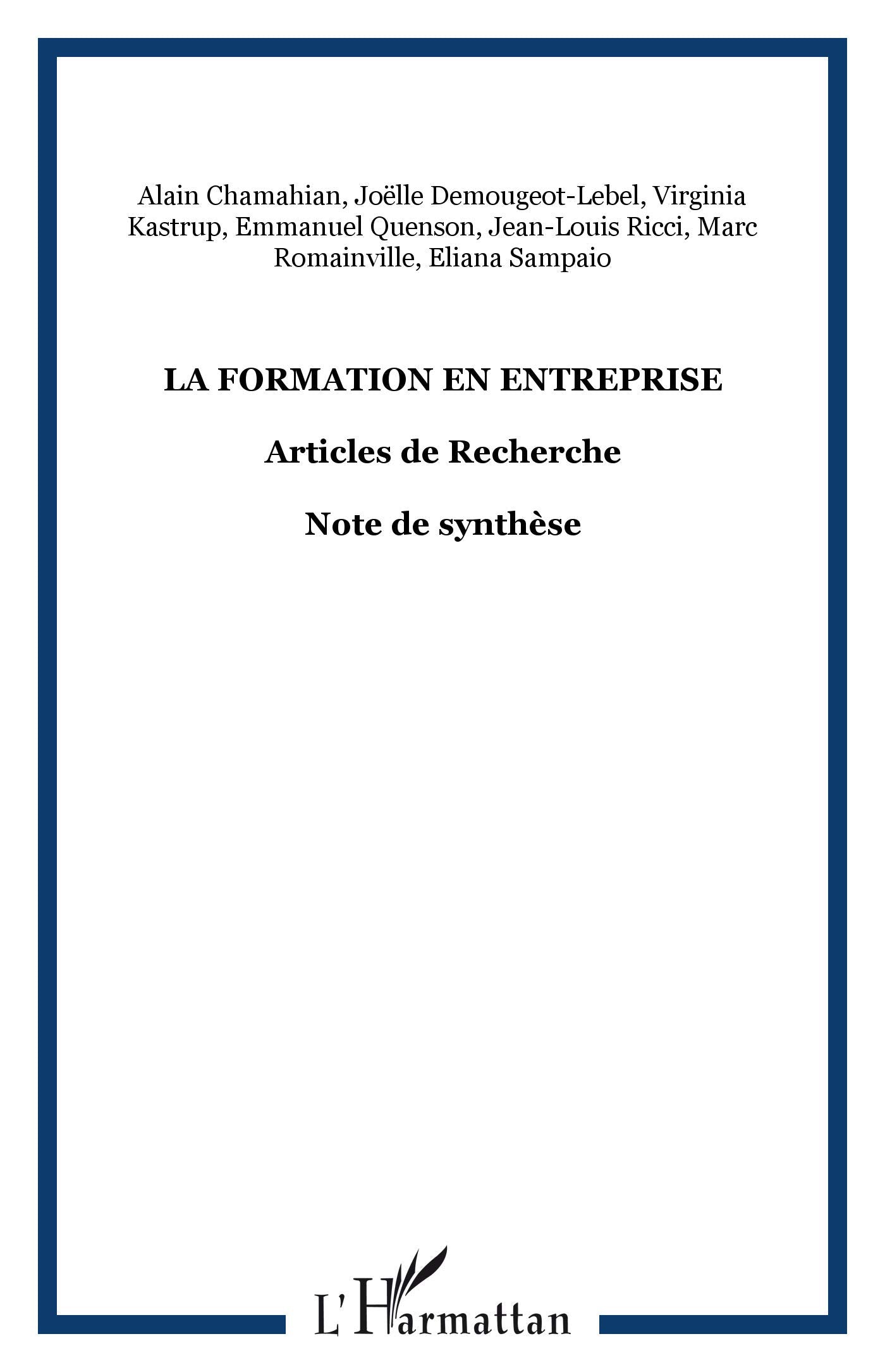 Savoirs, N° 28, 2012 : La formation en entreprise : évolution des problématiques de recherche et des connaissances: Articles de Recherche - Note de synthèse Business, Finance & Career