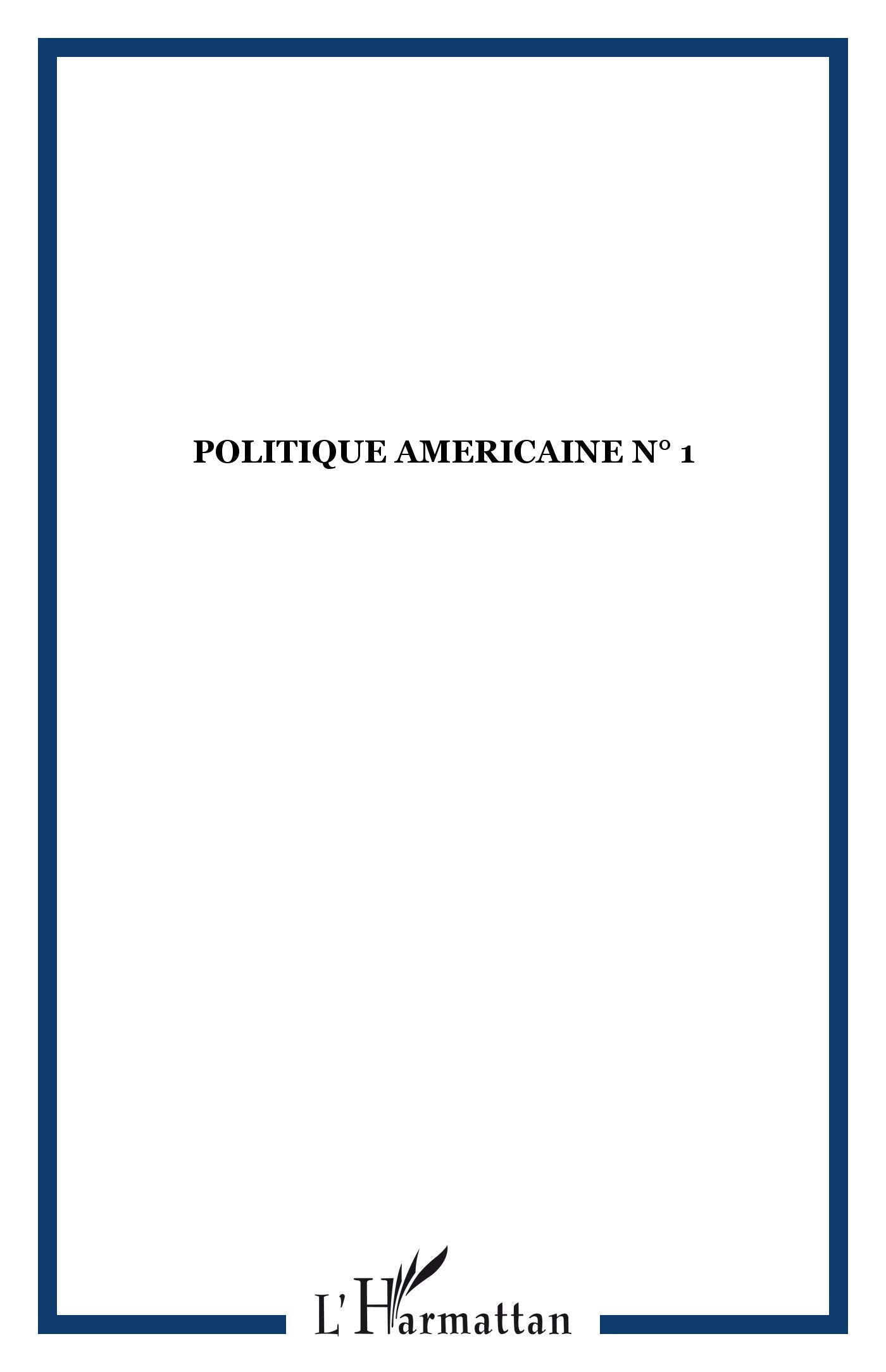 Politique Americaine N 1 book