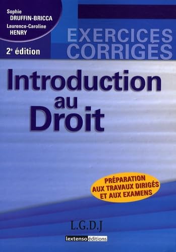 Introduction au droit: Préparation aux travaux dirigés et aux examens book