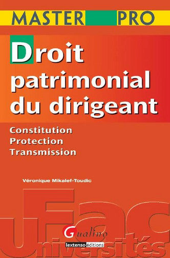 Droit patrimonial du dirigeant Law