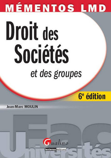 Droit des sociétés et des groupes Books