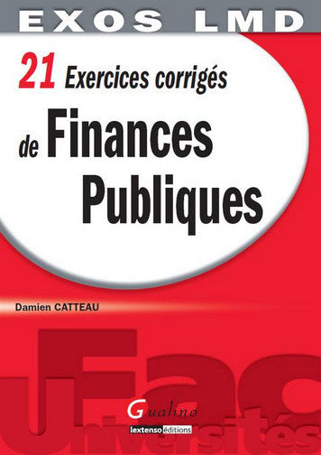 21 exercices corrigés de finances publiques Books