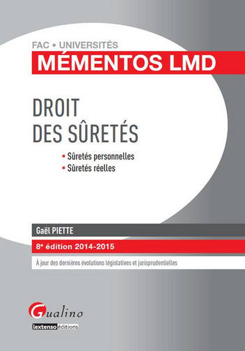 Droit des sûretés : sûretés personnelles, sûretés réelles Books