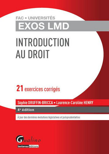 Introduction générale au droit : 21 exercices corrigés Law