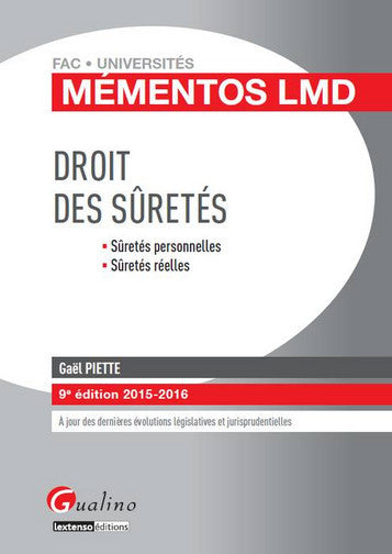Droit des sûretés : sûretés personnelles, sûretés réelles book