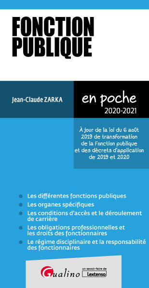Fonction publique : 2020-2021 Law