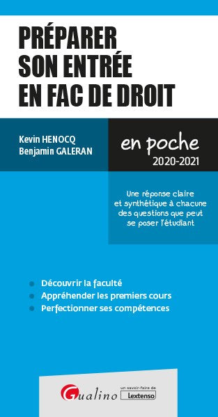 Préparer son entrée en fac de droit : une réponse claire et synthétique à chacune des questions que peut se poser l'étudiant : 2020-2021 Contemporary literature