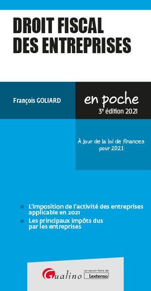 Droit fiscal des entreprises 2021 Law