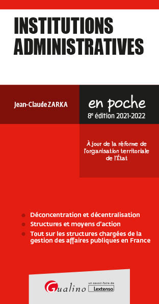 Institutions administratives : 2021-2022 book