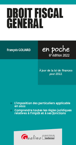 Droit fiscal général 2022 book