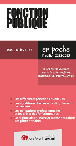 Fonction publique : 2022-2023 book
