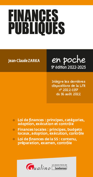 Finances publiques : 2022-2023 Law