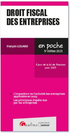Droit fiscal des entreprises 2023 Law