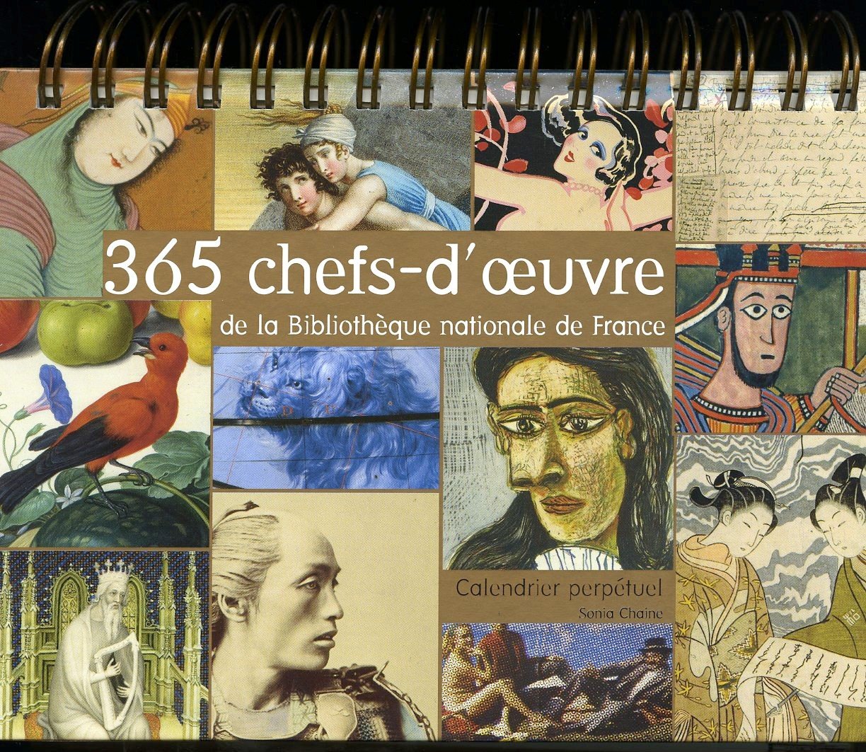 365 chefs-d'œuvre de la bibliothèque nationale de France - Calendrier perpétuel Books
