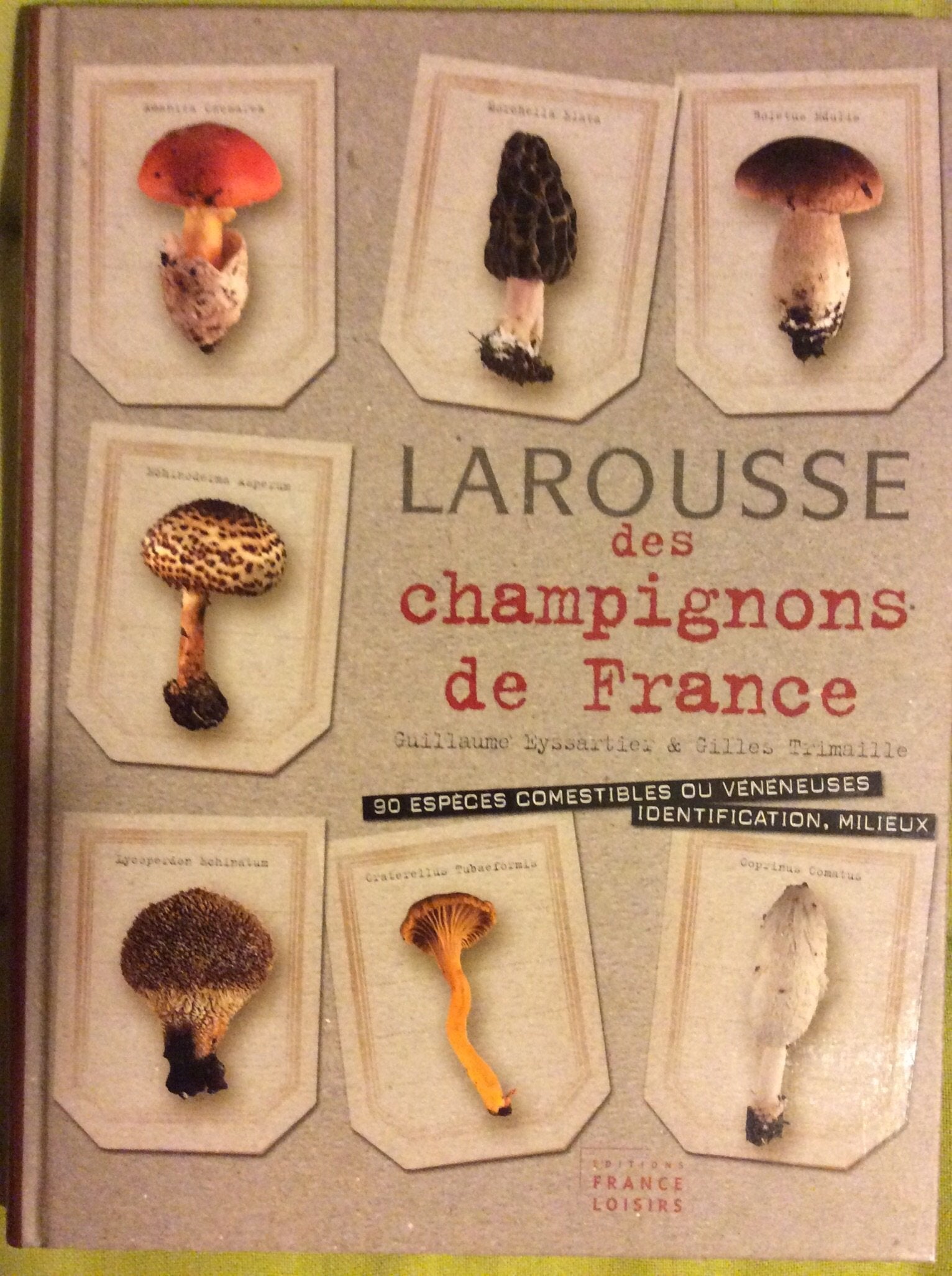 Larousse des champignons de France. 90 espèces comestibles ou vénéneuses, identification, milieux Books