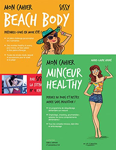 Lot Cahiers Beach body et Minceur healthy book