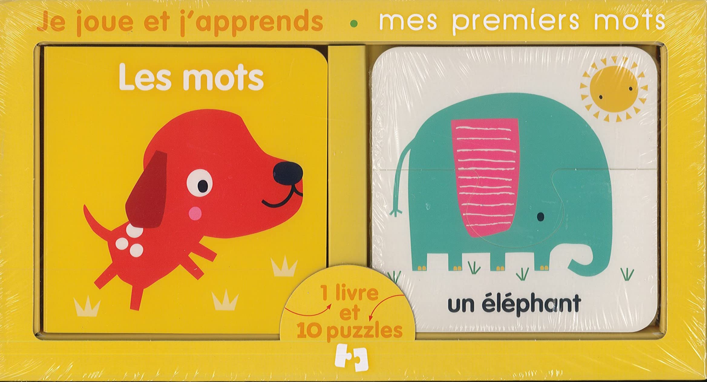 Je joue et j'apprends - Mes premiers mots - Les mots - 1 livre et 10 puzzles book