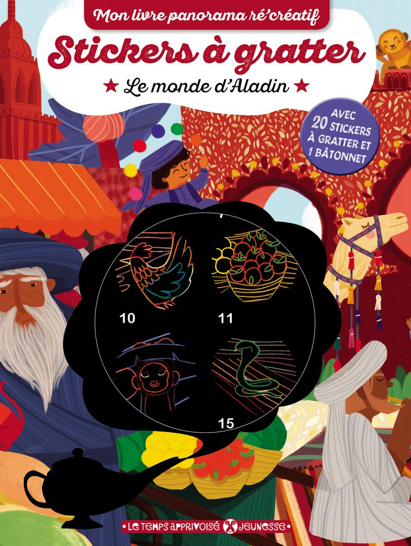 Stickers à gratter - Le monde d'Aladin book