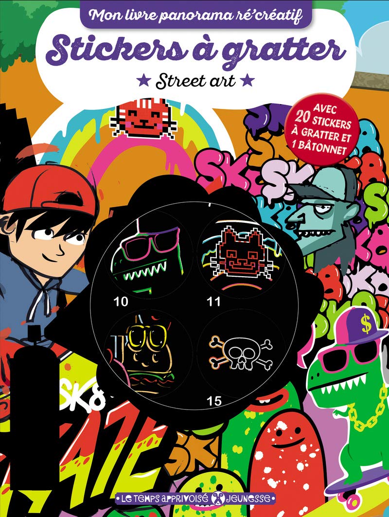 Stickers à gratter - Street art: Avec 20 stickers à gratter et 1 bâtonnet Hobbies & Crafts