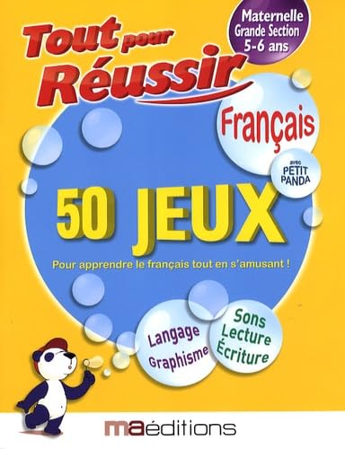 Français avec petit panda: 50 jeux Maternelle GS 5-6 ans book