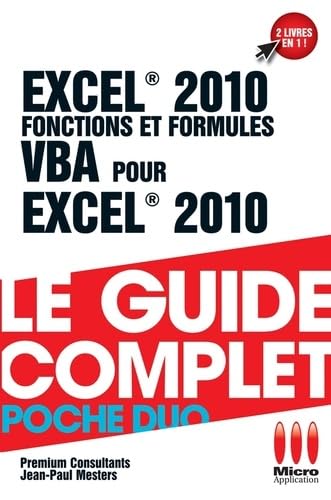 GUIDE CPLT POCHE DUO EXCEL 2010 FONCT & VBA Computer Science