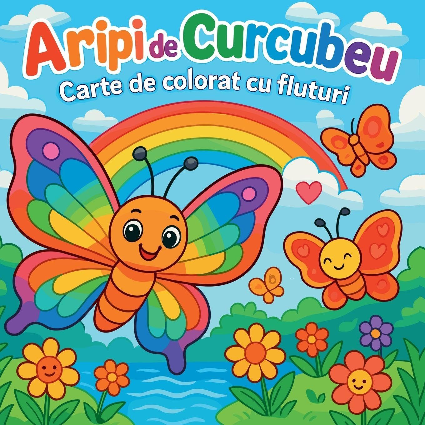 Aripi de Curcubeu - Carte de colorat cu fluturi Lifestyle
