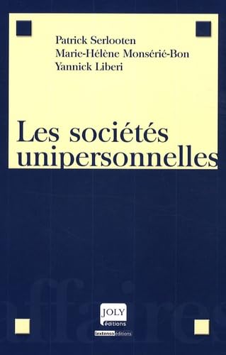 les sociétés unipersonnelles book