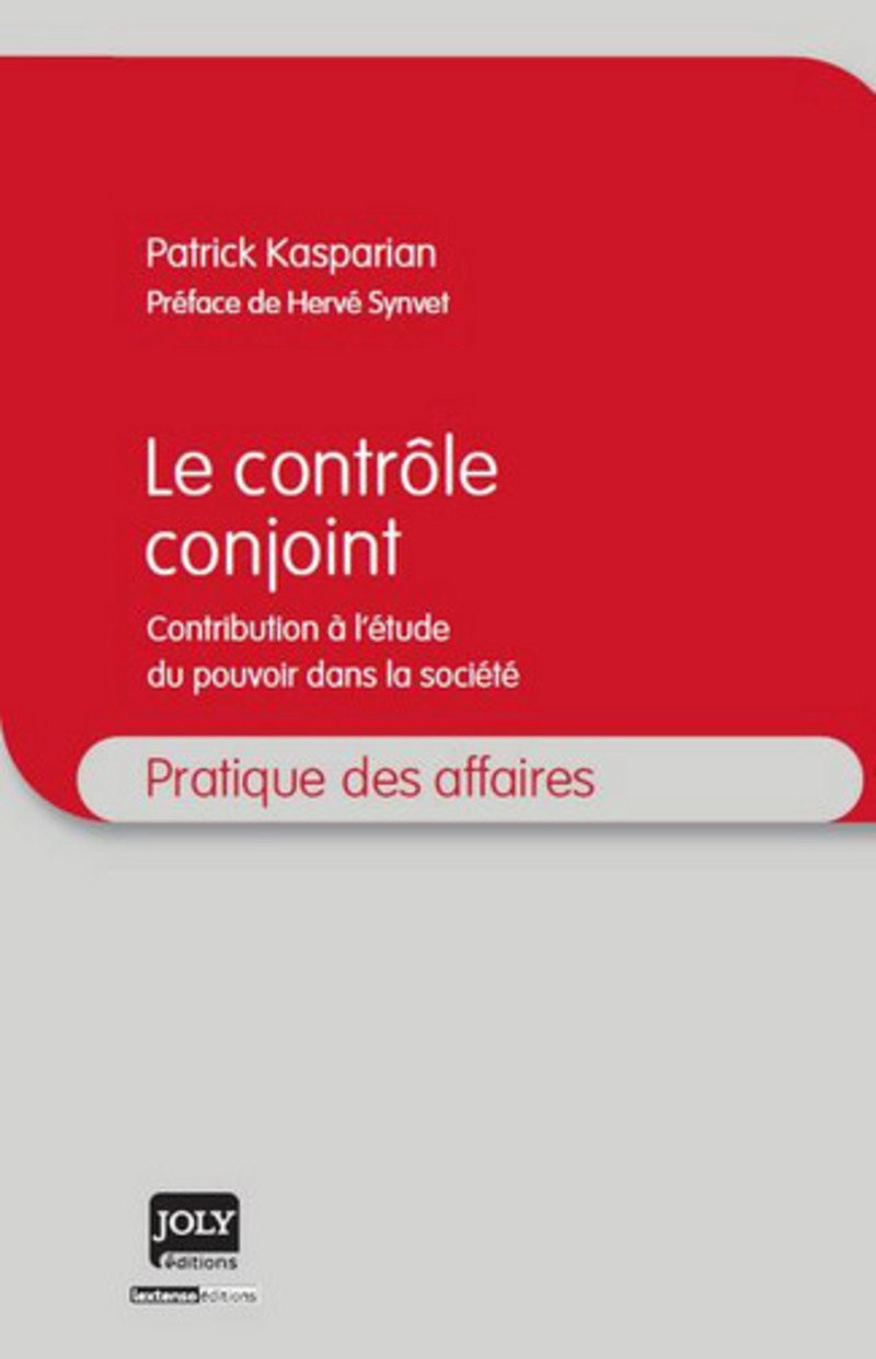 Le Contrôle conjoint. Contribution à l'étude du pouvoir dans la société book