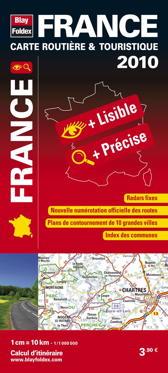 2010 France Carte routière et touristique Maxi-Format Books