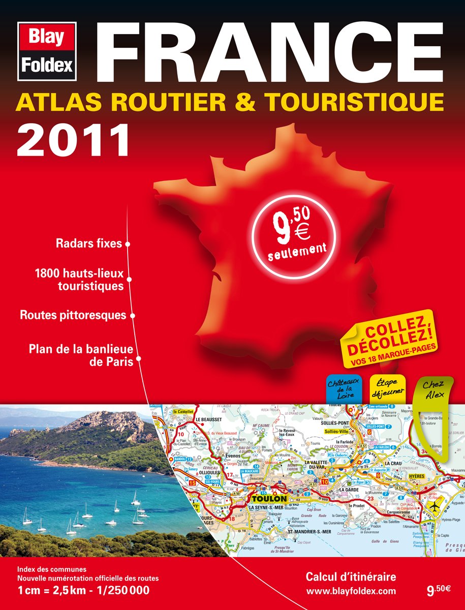 2011 atlas routier et touristique France book