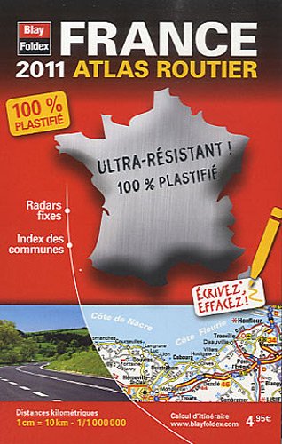 2011 mini atlas routier plastifié France Books