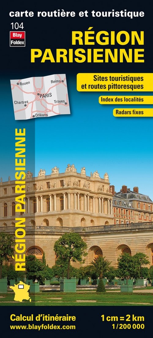 Région Parisienne, carte régionale, routière et touristique book
