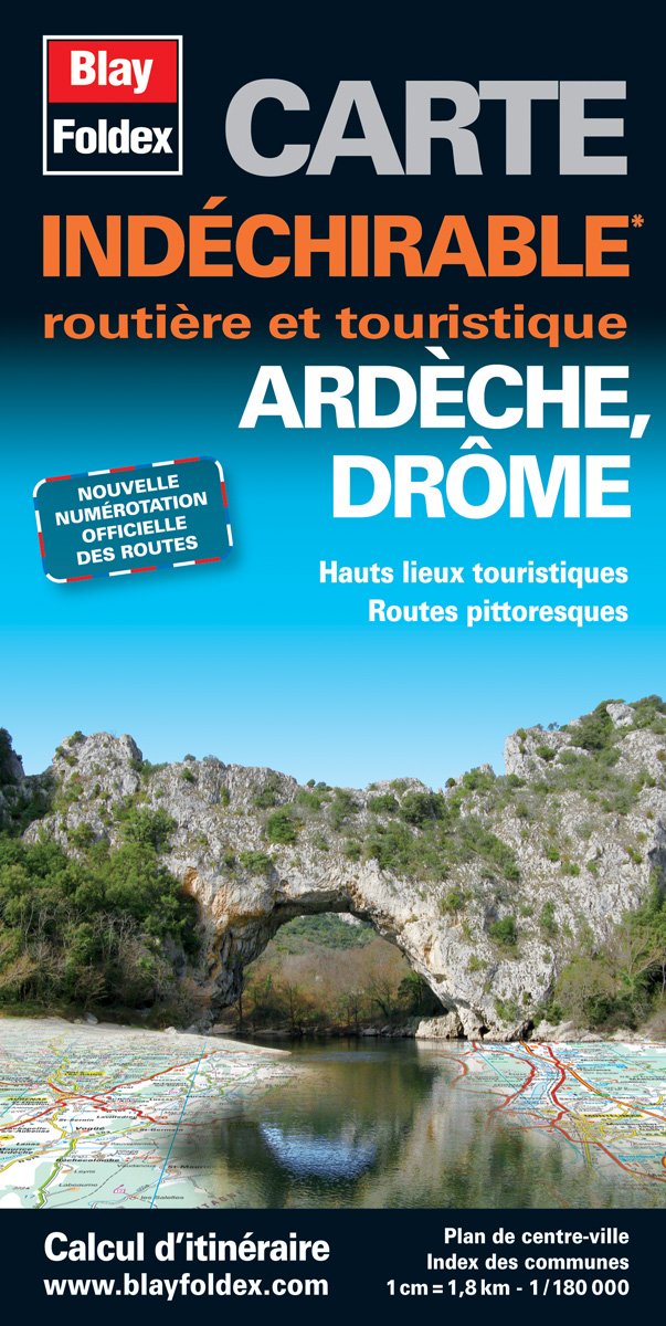 Ardèche, Drôme. Carte routière et touristique book