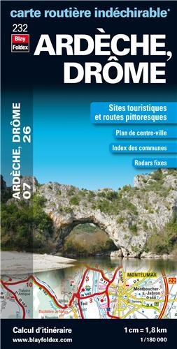 Ardèche (07), Drôme (26) - Carte Départementale Routière et Touristique (échelle 1/180 000) book