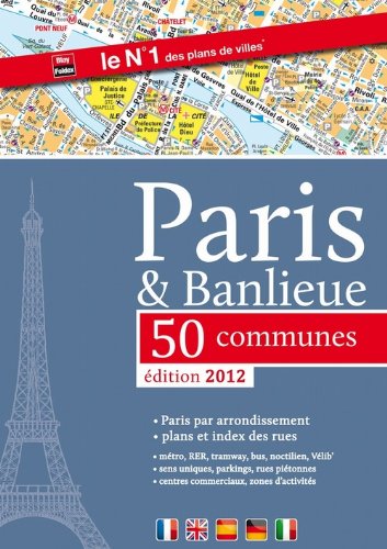 Atlas Paris + banlieue 50 communues 2012 book