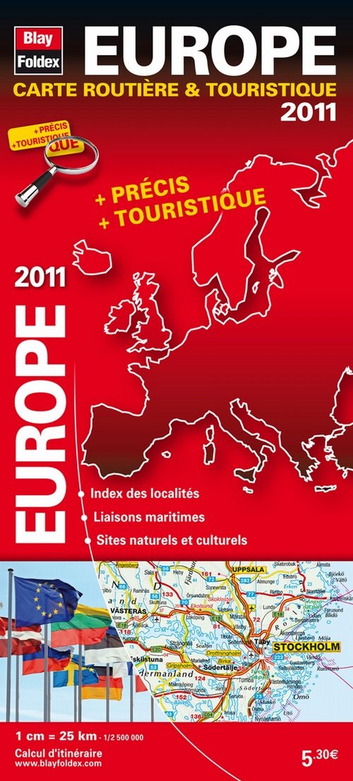 Carte routière et touristique de l'Europe (échelle : 1/2 500 000) - Edition 2011 book