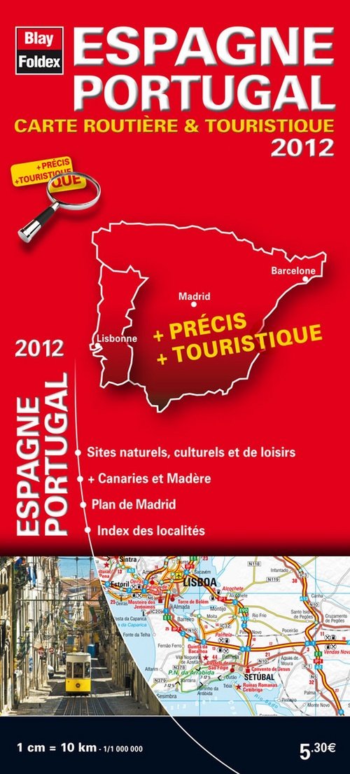 Espagne, Portugal - Carte routière et touristique - Echelle : 1/1 000 000 - Edition 2012 book
