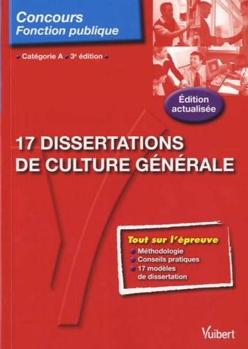 17 dissertations de culture générale book