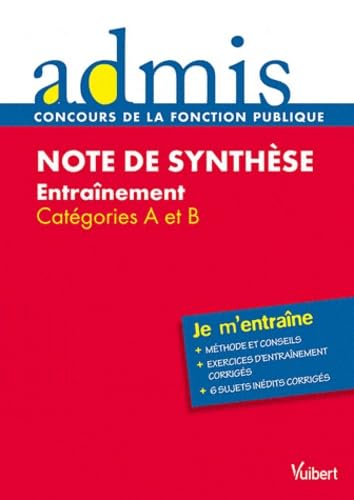 Note de synthèse, entraînement: Catégories A et B book