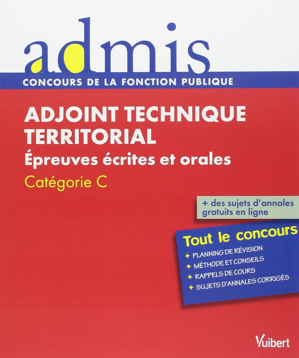 Adjoint technique territorial: Epreuves écrites et orales, Catégorie C Books