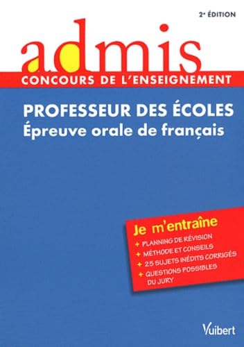 Professeur des écoles: Epreuve orale de français book