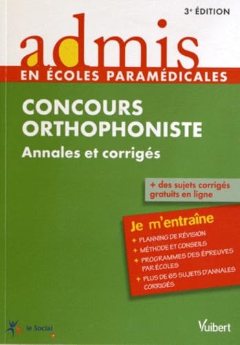 Concours orthophoniste: Annales et corrigés, Entraînement Books