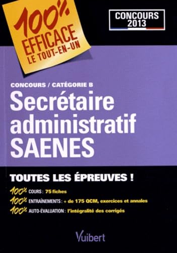 Secrétaire administratif SAENES: Concours catégorie B book